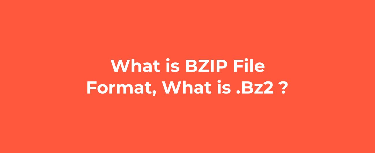 What is BZIP (.bz2) File Format? image
